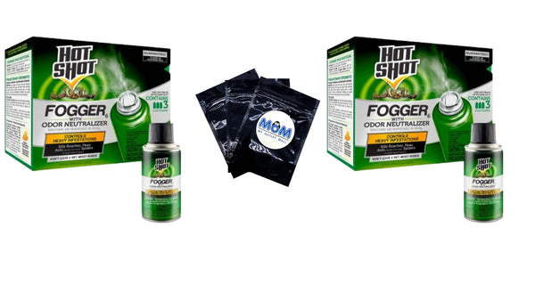 Indoor Insect Fogger with Odor Neutralizer - 2 packs - 3 count per pack plus 3 My Outlet Mall Resealable Storage Pouches