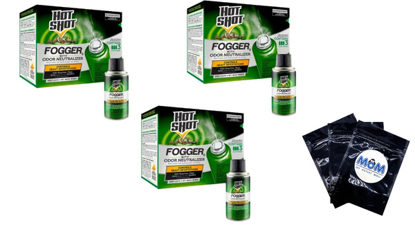 Indoor Insect Fogger with Odor Neutralizer - 3 packs - 3 count per pack plus 3 My Outlet Mall Resealable Storage Pouches