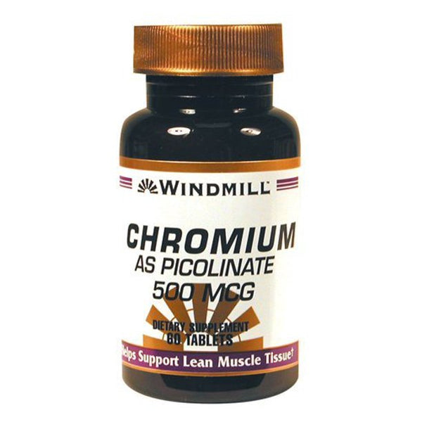 Windmill Natural Vitamins Chromium Picolinate 500 mcg