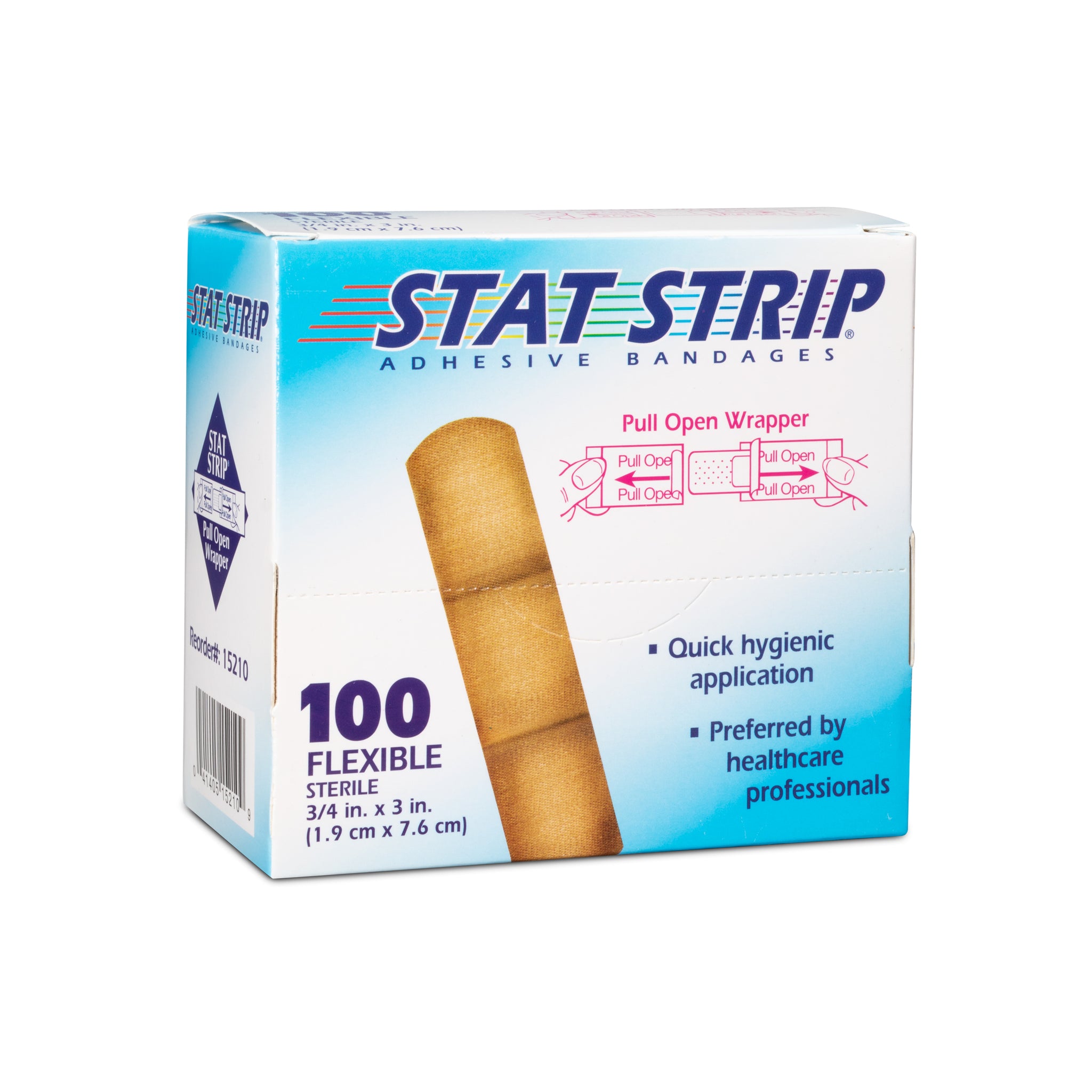 Dukal Stat Strip Fabric Adhesive Bandages 3/4" x 3"