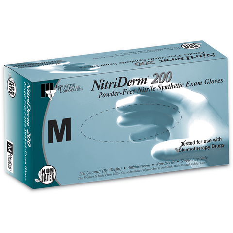 NitriDerm Powder-Free Nitrile Synthetic Exam Gloves X-Large