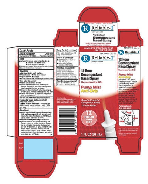 Reliable-1 Laboratories Nasal Spray 12-Hour Relief Nasal Decongestant