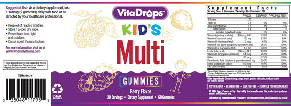 Windmill VitaDrops Kid's Multi  60 Gummies