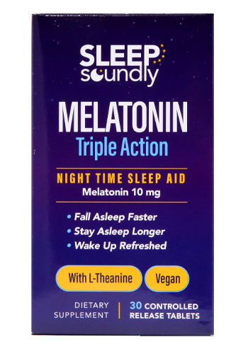 Windmill Sleep Soundly Melatonin Triple Action 10mg with L-Theanine