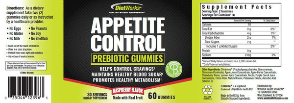 DietWorks Appetite Control Gummies, 60 Count
