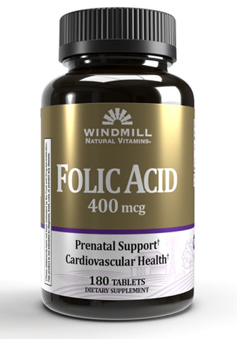 Windmill Natural Vitamins Folic Acid 400 mcg