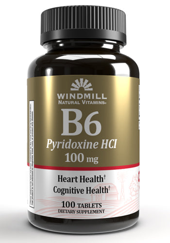 Windmill Natural Vitamin B6 Pyridoxine HCI 100mg