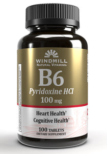 Windmill Natural Vitamin B6 Pyridoxine HCI 100mg