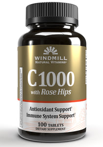Windmill Natural Vitamins C-1000 with Rose Hips