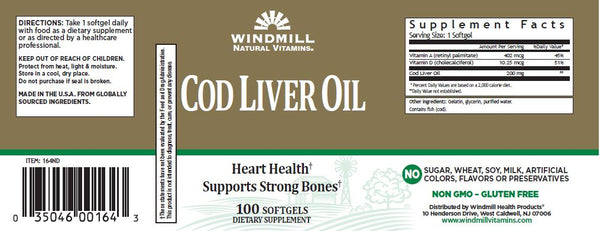 Windmill Natural Vitamins Cod Liver Oil