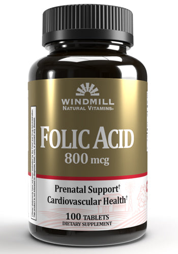 Windmill Natural Vitamins Folic Acid 800 mcg