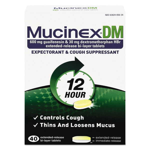 Mucinex DM 12-Hour Expectorant and Cough Suppressant Tablets