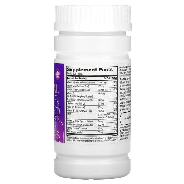 21st Century Prenatal Dietary Supplement Tablets, 60 Count