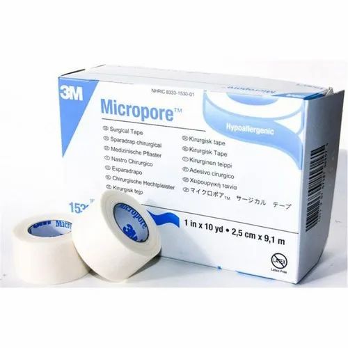 3M Micropore Paper Tape - White, 1" x 10yds