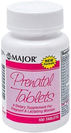 Major Prenatal Vitamins, 100 Tabs