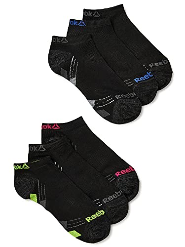 Reebok Womens Socks Performance Training Cushion Low Cut Ultralight Socks 6-Pack