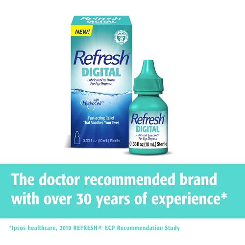 Refresh Digital Lubricant Eye Drops, 0.33 Fl Oz