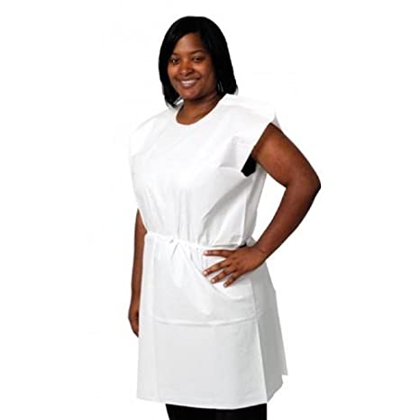 Pro Advantage P750023 Exam Gown 30" x 42", White
