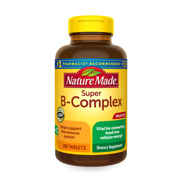 Nature Made Super B Complex Tablets, Value Size, 360 Count