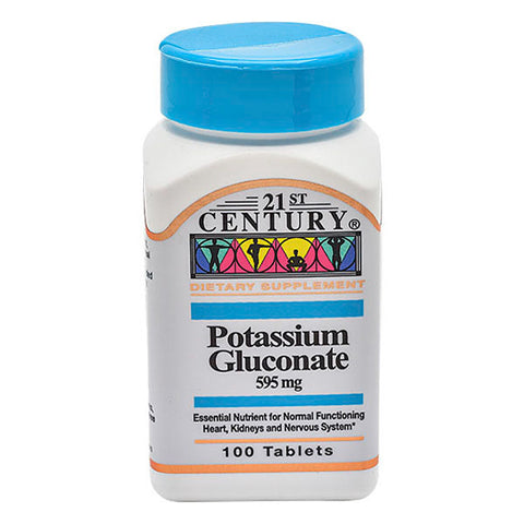 21st Century Potassium Gluconate 595 mg