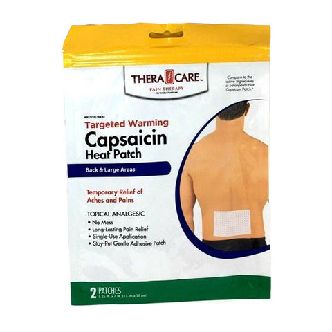 Thera Care Targeted Warming Capsaicin Heat Patch Back & Large Areas Pain