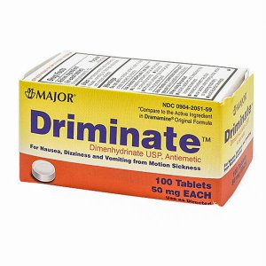 Major Driminate Dimenhydrinate 50mg 100 Ct