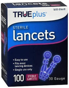 True Plus Lancets 30G 100