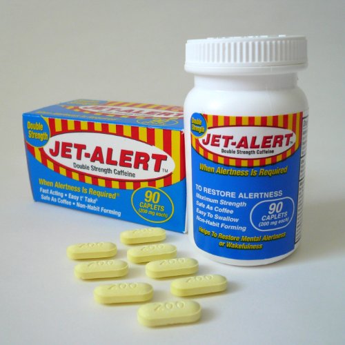 Jet-Alert Double Strength Caffeine 200 mg