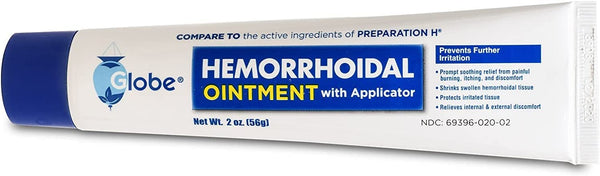 Globe Hemorrhoidal Ointment with Applicator, 2 Ounce Tube
