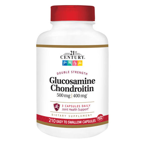 21st Century Glucosamine Chondroitin 500/400mg - Double Strength 210 Count
