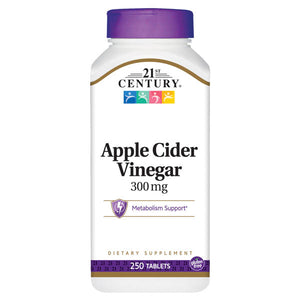 21st Century Apple Cider Vinegar 300mg Tablets, 250 Count