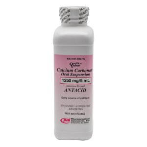 Calcium Carbonate Oral Suspension 1250mg/5 ml - 16 Oz