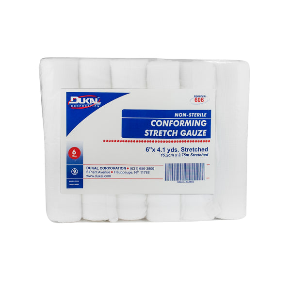 Dukal Conforming Stretch Gauze 6" x 4.1 yd Non-Sterile
