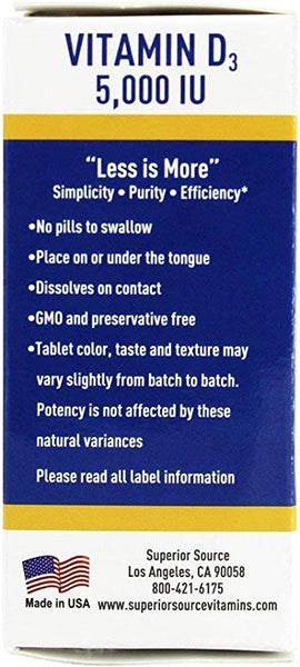 Superior Source Vitamin D3 Extra Strength 5,000 IU