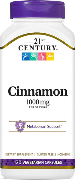 21st Century Cinnamon, 1000mg, 120 Vegicaps