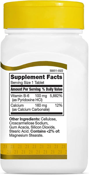 21st Century Vitamin B-6 100mg