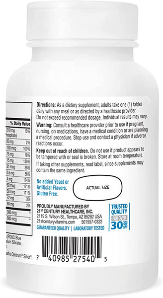 21st Century Sentry Senior Men 50Plus 100 Tablets