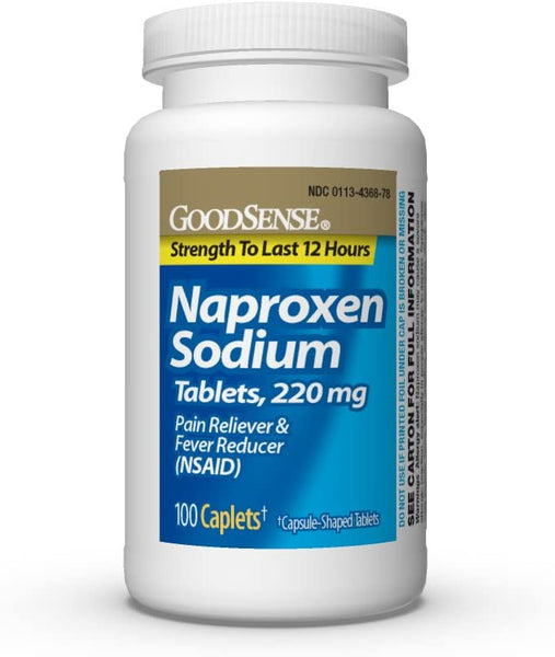 GoodSense Naproxen Sodium Tablets, 220 mg,100 Count