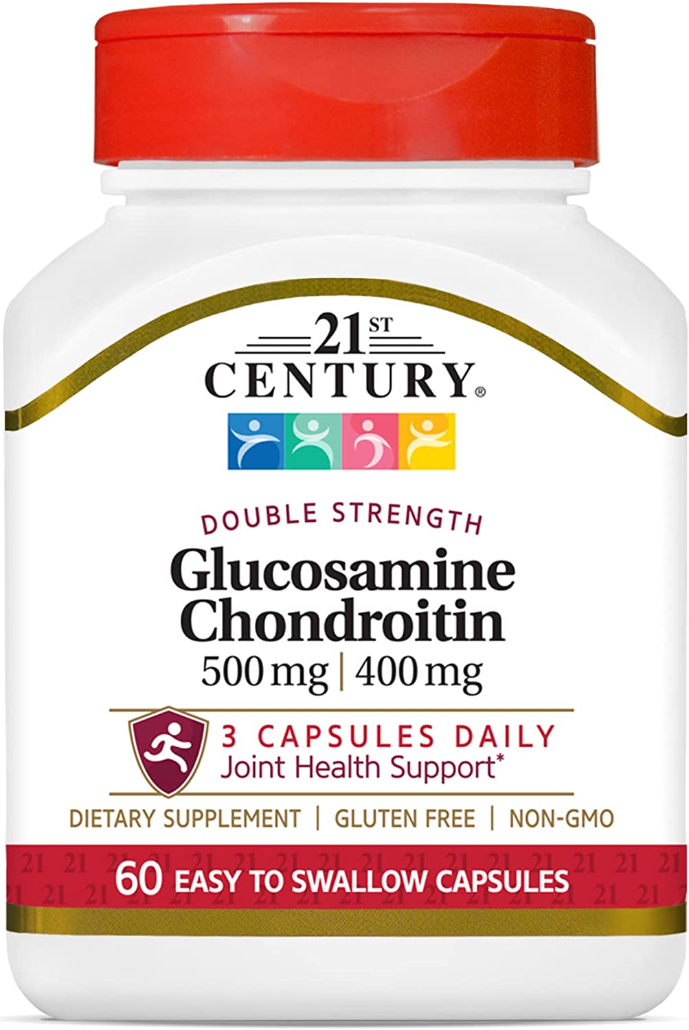21st Century Glucosamine Chondroitin 500/400mg - Double Strength,60 Count