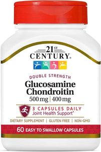 21st Century Glucosamine Chondroitin 500/400mg - Double Strength,60 Count