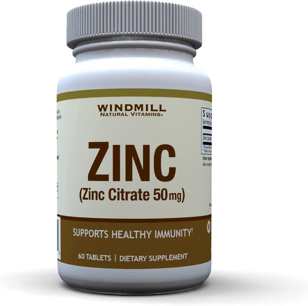 Windmill Natural Vitamins Zinc Citrate 50 mg