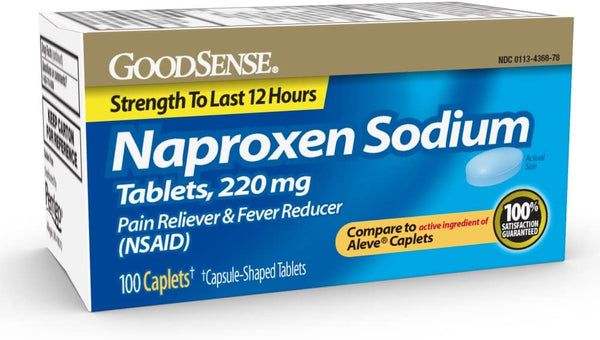 GoodSense Naproxen Sodium Tablets, 220 mg,100 Count