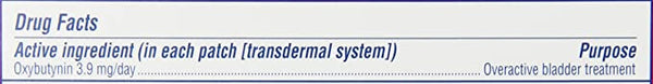 Oxytrol for Women Overactive Bladder Transdermal Patch