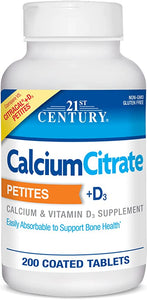 21st Century Calcium Citrate + D3 Petites Coated Tablets
