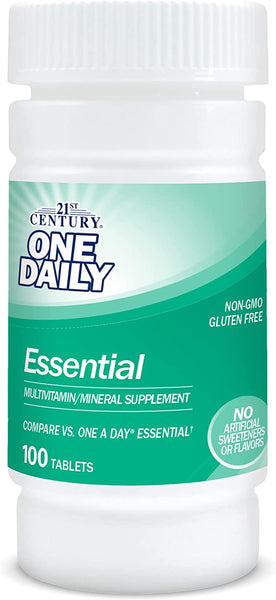 21st Century One Daily Essential Tablets, 100 Count