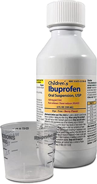 Taro Children's Ibuprofen Oral Suspension 100 mg per 5 mL Berry Flavor