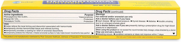 Globe Hemorrhoidal Ointment with Applicator, 2 Ounce Tube