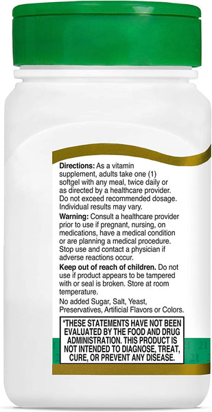 21st Century E 400 I.U. Natural (D-Alpha) Softgels, 110-Count