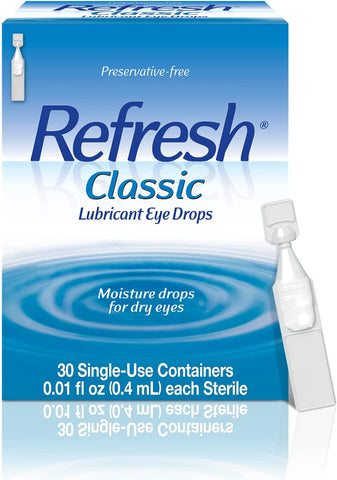 Refresh Classic Lubricant Eye Drops 30 Single-Use Containers