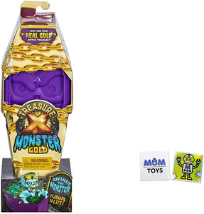 Treasure X Monster Gold Large Coffin - Monster Hunters Unboxing Adventure Single Pack Bundle - Styles May Vary with 2 My Outlet Mall Stickers